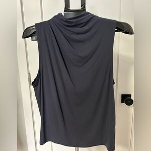 Women’s Babaton Navy Drape Neck Tank-size medium